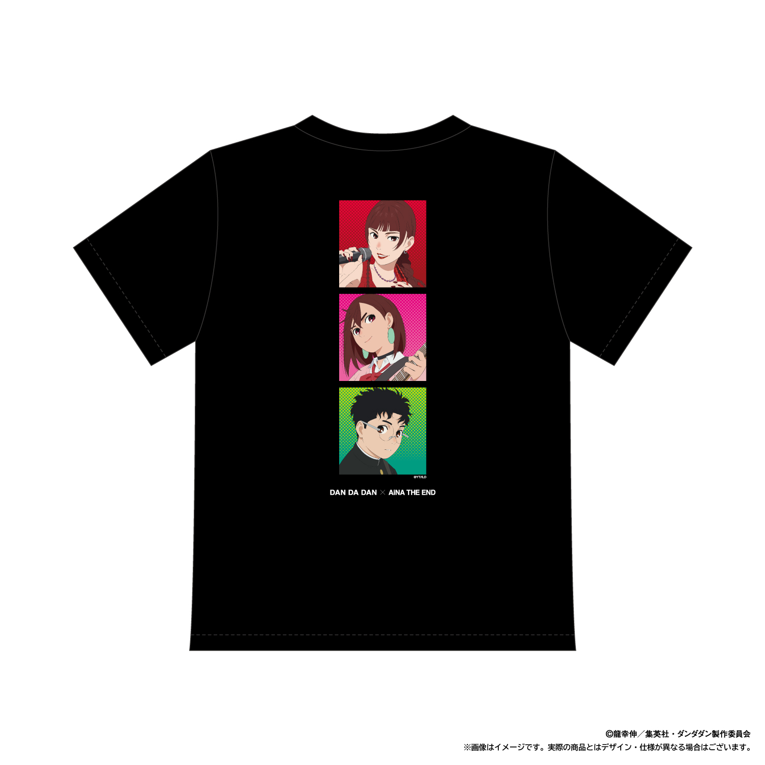 アイナ・ジ・エンド × ダンダダン Tシャツ（ブラック/S/M/L/XL/XL 